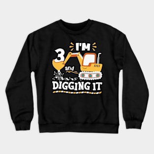 Pint-sized Powerhouse Excavator Whispers, Tee Triumph Extravaganza Crewneck Sweatshirt